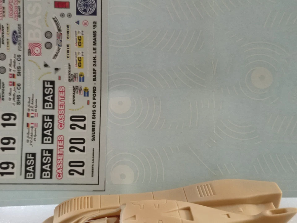 SAUBER FORD SHA C6 BASF Le Mans 1982 kit MINI RACING n°0438  1/43  - Immagine 3 di 4