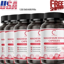 Triple Magnesium Complex 300 MG -- Malate Glycinate Muscle AND Bone Health