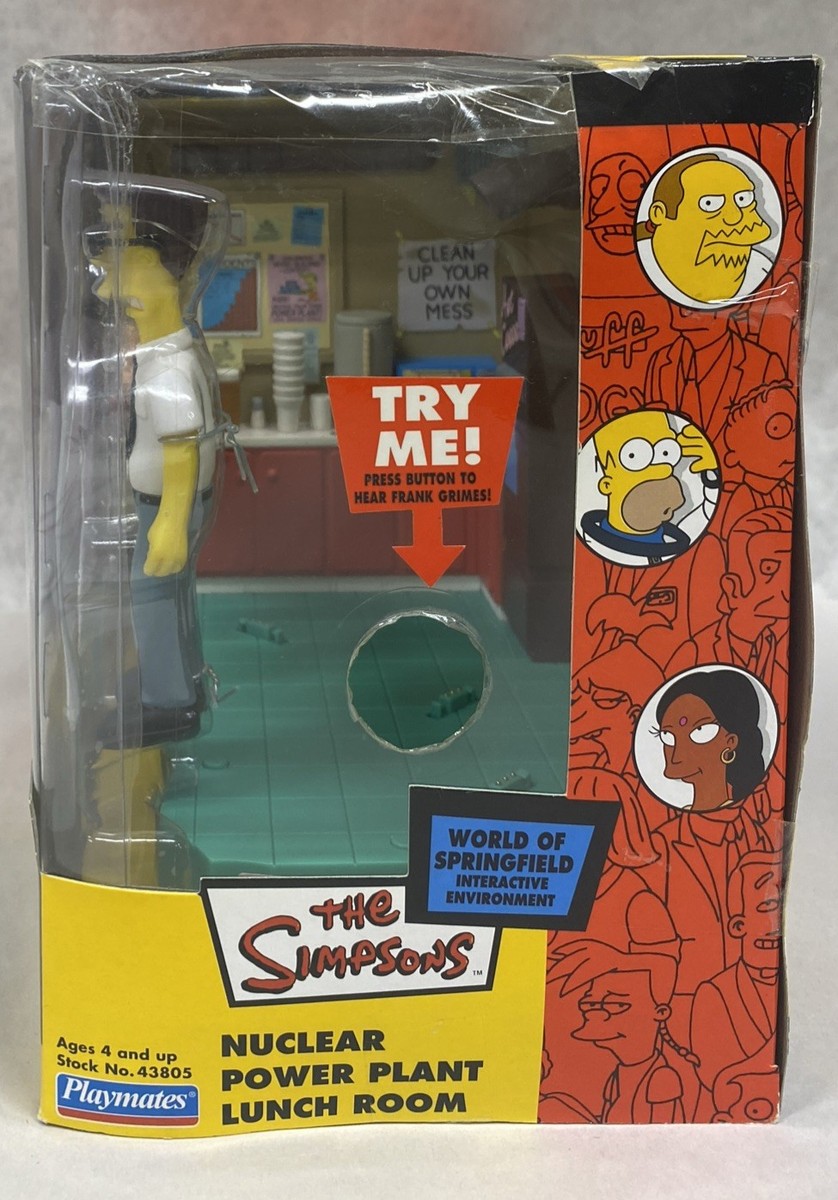2003 WOS Playmates Simpsons Nuclear Power Plant Lunch Room w
