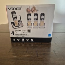 VTech 4-Handset Cordless Phone System with Digital Answering New open box