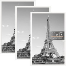upsimples 11x17 Frame White 3 Pack, Scratch-Proof 11 x 17 Poster Frames
