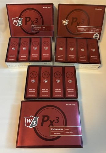 36 NEW Wilson Staff PX3 Performance Golf Balls Long Soft Control Lot 3 boxes - Picture 2 of 8