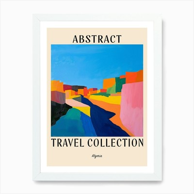 Abstract Travel Collection Poster A Framed Wall Art Poster Canvas Print Picture
