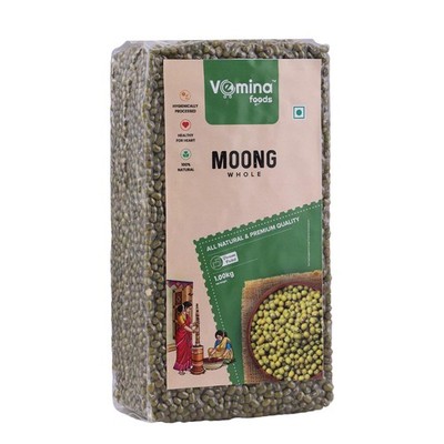 Vemina Whole dried Organic MUNG Beans 'Green Gram' 'Moong' Vegan non GMO Mash