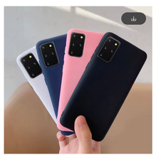 Soft Matte TPU Silicone Phone Case Cover Samsung S25 S24 S23 S22 Ultra Plus.