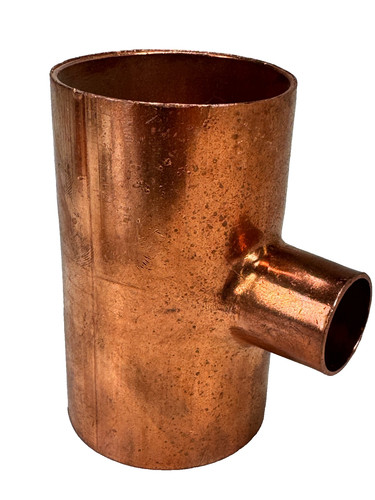 NIBCO Reducing Tee 2" x 2" x 3/4" CTS CxCxC Solder Joint Copper Sweat Fitting