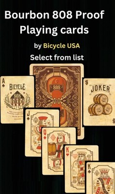 Kentucky Bourbon 808 Proof Spielkarten von Bicycle - Auswahl aus Liste - ZV 47