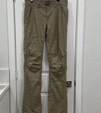 prAna Halle Roll-Up Convertible Stretch Zion Hiking Pants in Sandbar Size 6