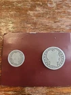 First Year of Issue 1892 Barber Quarter and Dime Set