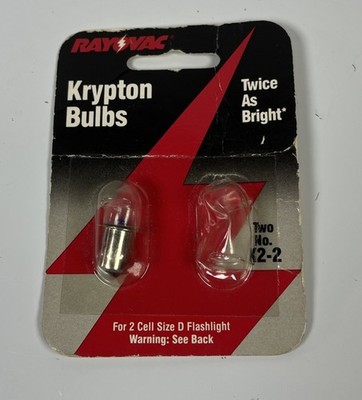 Rayovac Krypton K2-2 For 2 Cell D Flashlight Bulb