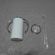 Sublimation Blanks Sippy Cups Tumblers with Handles 12 OZ Sublimation Tumblers