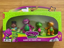 Barney's World Hey Friends Pack Set 4 Toy Figures JHB26 Mattel Fisher Price NEW