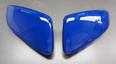 Org Audi Q4 F4 Q6 E-tron Skoda Enyaq Außenspiegelkappe L&R SET BLAU 5LB857538