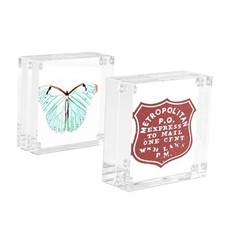 Mini Clear Picture Frame 2x2 inch, Magnetic Acrylic Frame Double Sided 2x2"