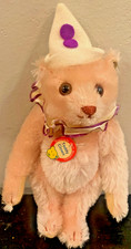 Vintage Steiff Teddy Clown 1926 Replica Mohair Bear 6 inch Circa 1986
