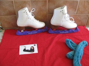 Woman's White Ice Skates MK Sheffield Professional Freestyle Blades