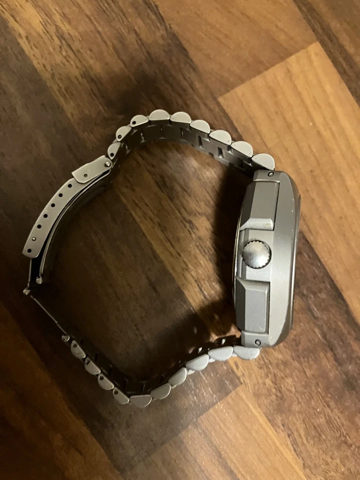 Tutima Military Chronograph Automatik Uhr Lemania 5100 Edelstahl, selten - Bild 2 von 4