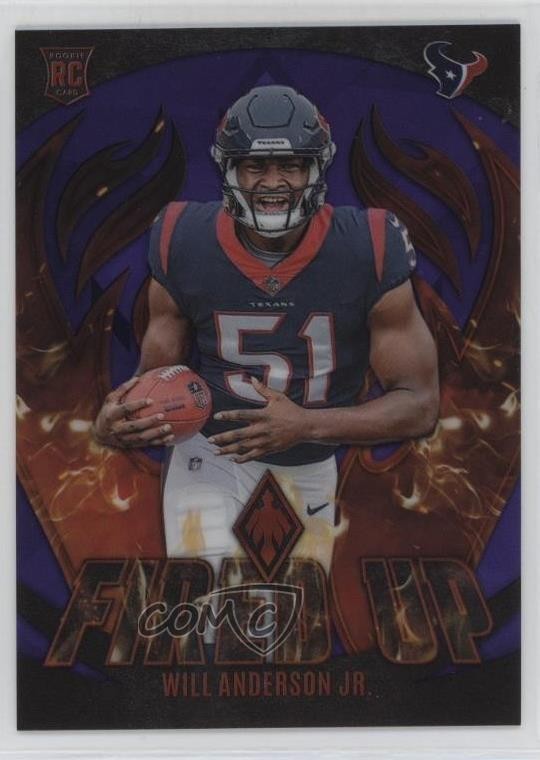 2023 Panini Phoenix Fired Up Purple 62/99 Will Anderson Jr #FU-18 0qn