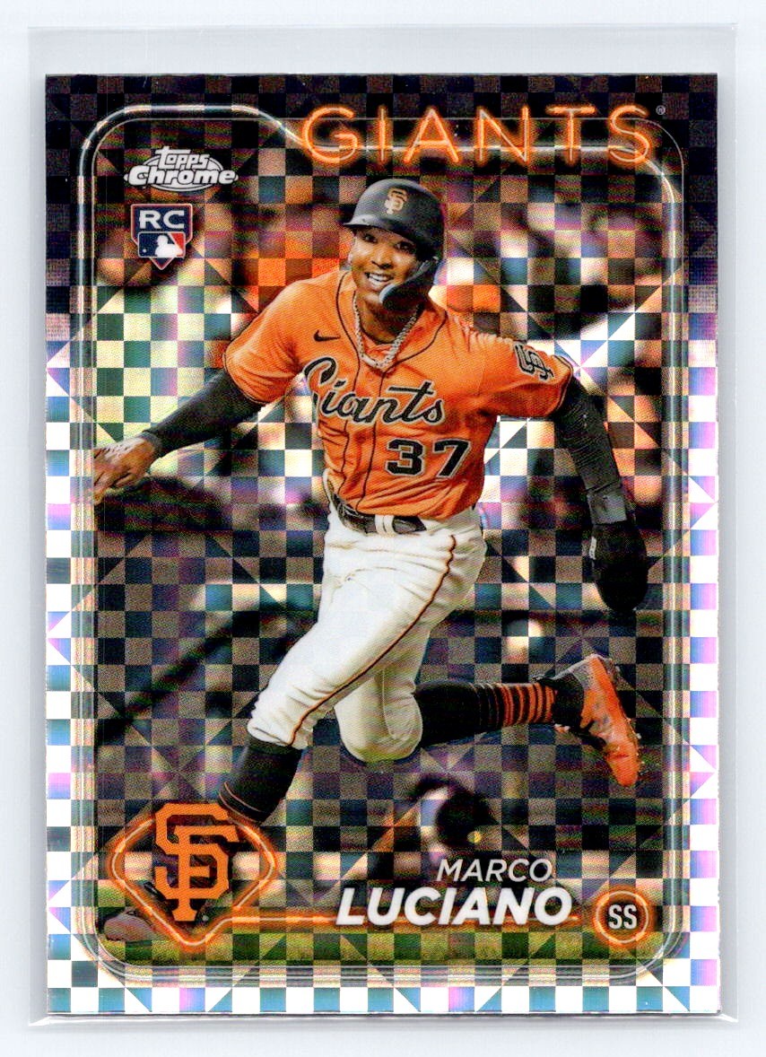 2024 Topps Chrome X-Fractor #210 Marco Luciano Rookie San Francisco Giants
