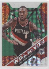 2019-20 Panini Mosaic Will to Win Green Mosaic Prizm Damian Lillard #19 13in