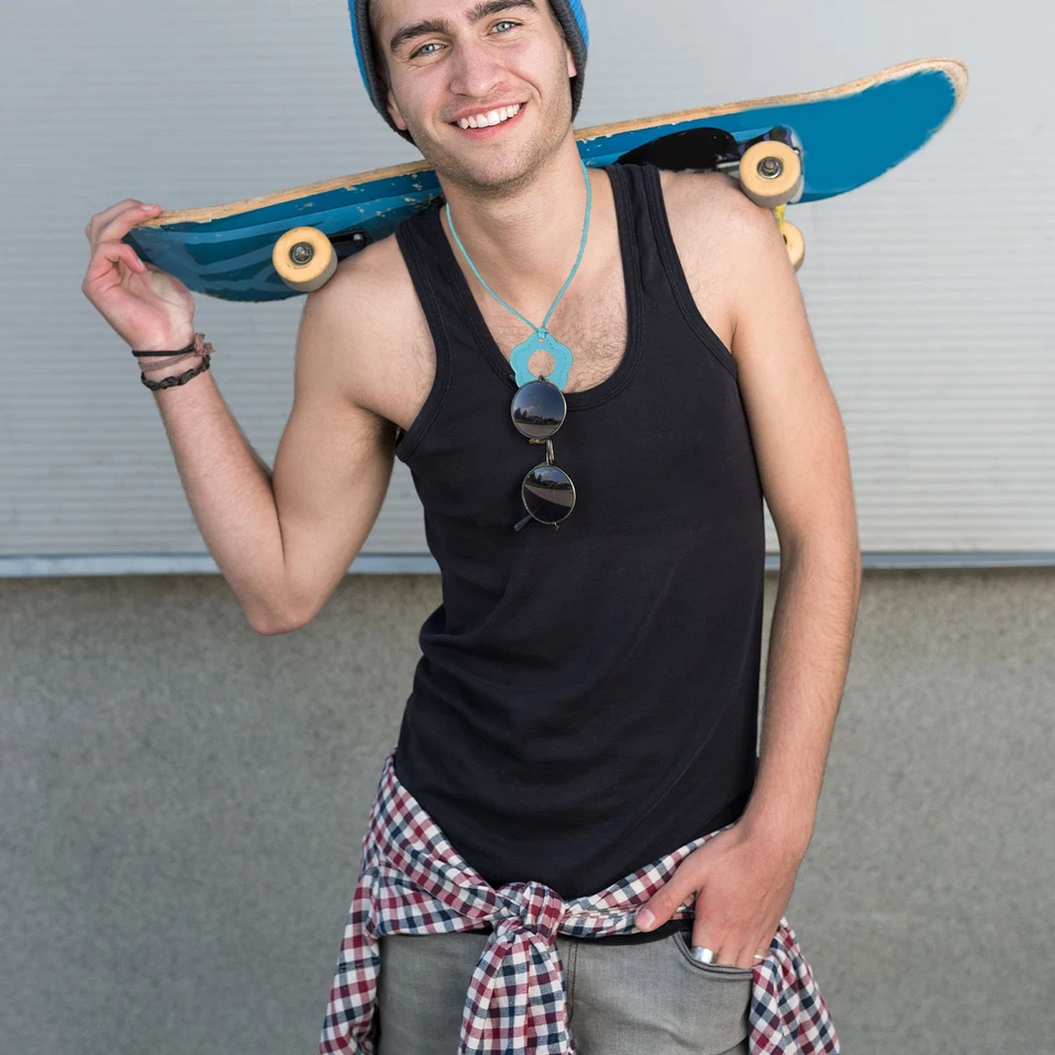 Soporte para gafas 2 piezas, soporte para cadena para gafas para hombre y mujer, flor rosa Foto 4 de 4