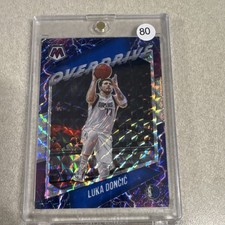 Panini 2020-21 Mosaic Overdrive Luka Dončić #9 Prizm Insert Dallas Mavericks
