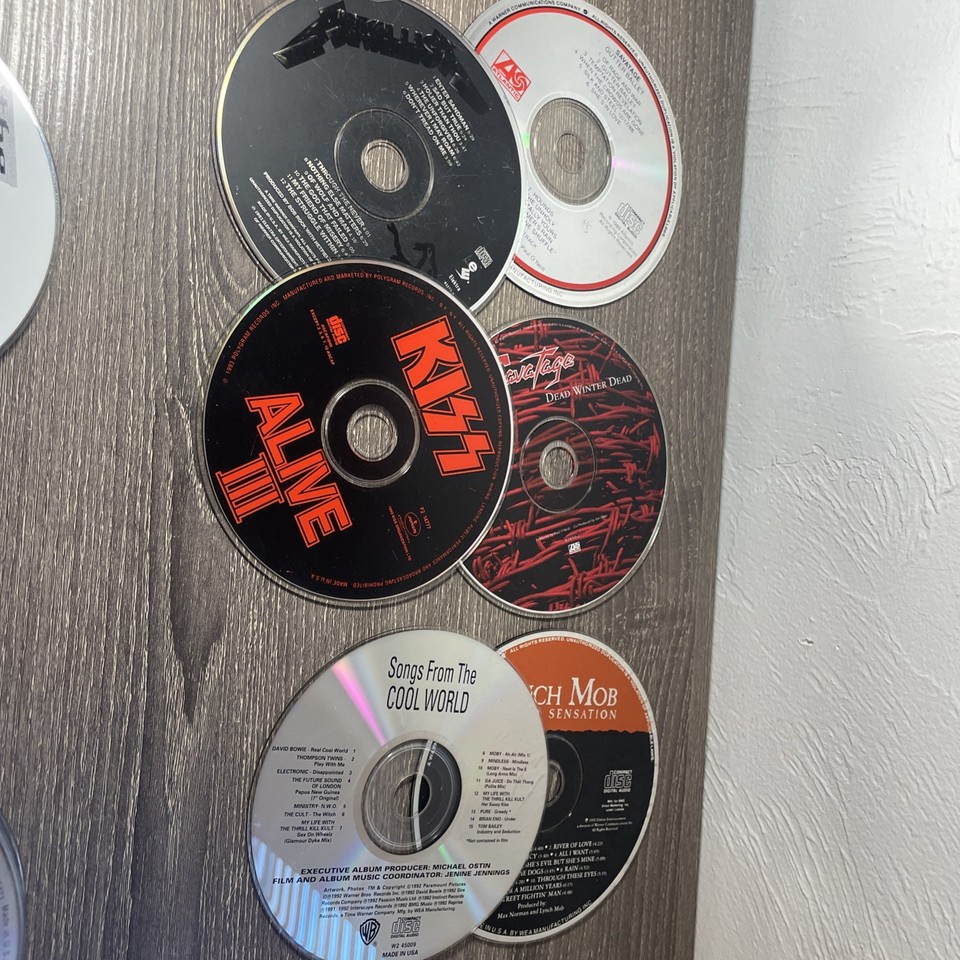 Lot Of ~30 Rock CDs Disc Only *Rough Condition* Kiss, AC/DC, Ozzy ...