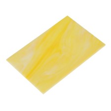 Stained Glass Sheet Mosaic Tile 7.9 Inch x 5.9 Inch, Light Yellow