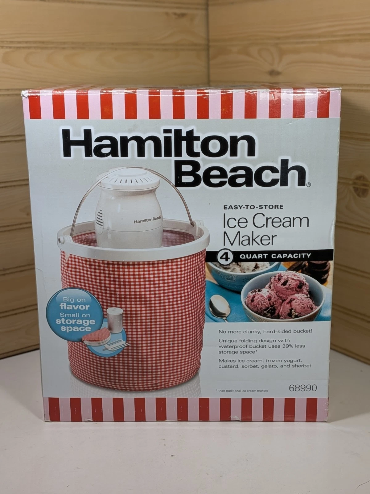 Hamilton Beach Collapsible 4 Qt Ice Cream Maker 68990. New In Open Box
Opens in a new window or tab