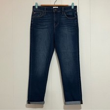Hudson Natalie Straight Ankle Jeans Dark Wash Size 26 Premium Stretch Classic