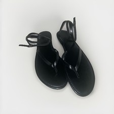 2 for 1 Women's Strappy Ankle Strap Flat Sandals in Black and Brown