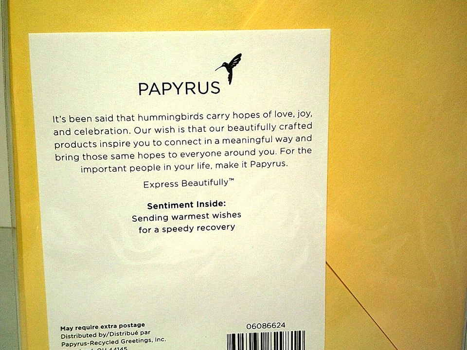 Papyrus 3D Get Well Soon Card Puffy Balloon Bouquet Shake Glitter Sun Lot of 2 — 第 4/4 张图片