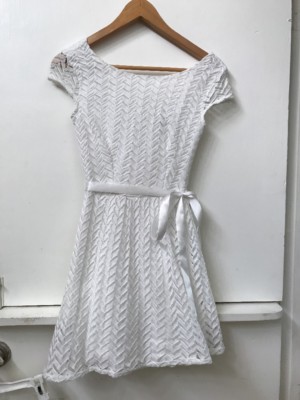 White Chevron Lace Lined Dress juniors size 3/4 | eBay White Chevron Lace Lined Dress juniors size 3/4 | eBay