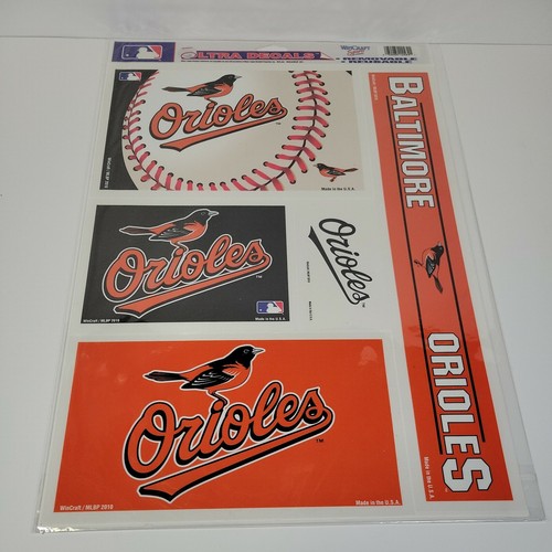 Baltimore Orioles MLB 11x17 Mehrzweck Ultra Aufkleber 5er Set Aufkleber Auto Wincraft - Bild 1 von 6