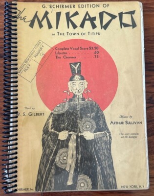 MIKADO or The Town of Titipu - Vocal Score