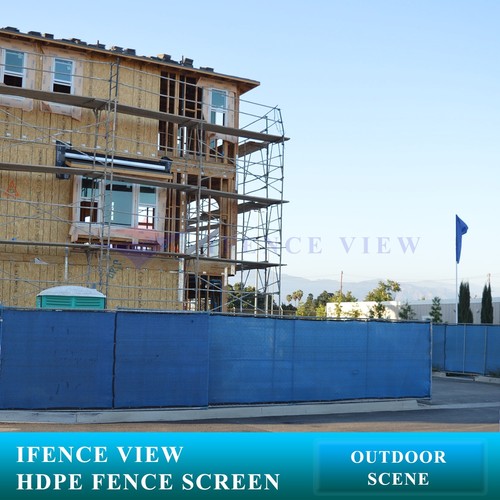 Ifenceview 5'x12' blauer Zaun Sichtschutz Netz für Bau Hof Garten - Bild 8 von 9