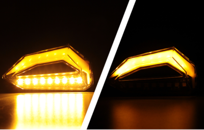 LED Turn Signal Indicators With Adapter Spacers For Kawasaki Z900 / Z750 / Z300 / Z250 2 thumbnail image