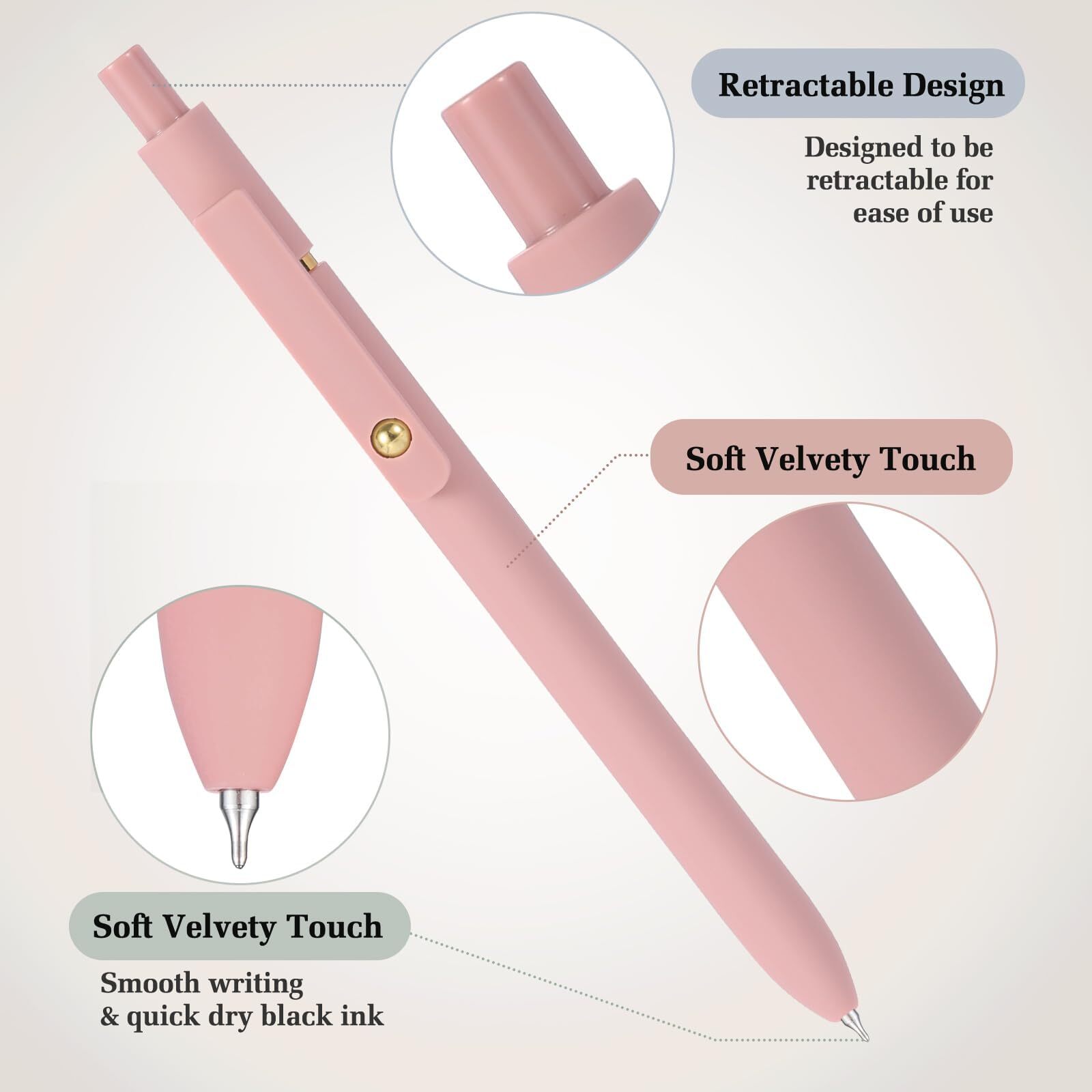 Pens - 12Pcs Gel Pens Fine Point Smooth Writing Pen Black Gel Ink Pens for Jo...