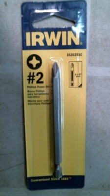 Irwin #2 Phillips Power Bit, 3-1/2'' (3520251C) FS