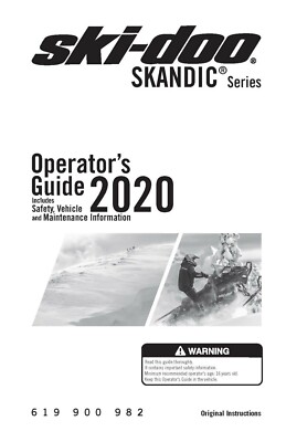 Ski-Doo Owners Manual 2020 SKANDIC Series: Skandic SWT 900 ACE