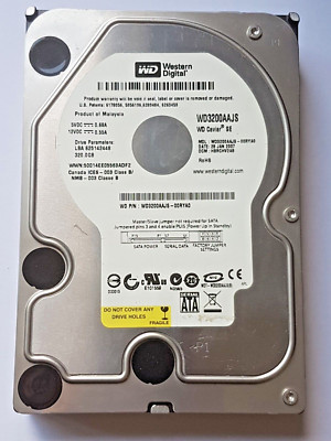 WD 320 GB Interne Festplatte (SATA, 3,5 Zoll) – Modell WD3200AAJS-60Z0A0, Für Desktop-PCs