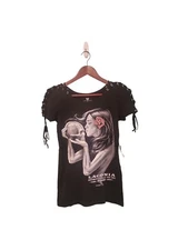 Liquid Blue x Vance Biker Wear Womens Laconia Bike Rally Tee NWT Large