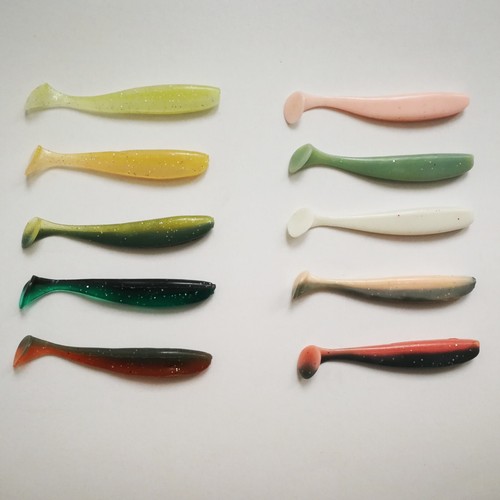 30pc 2 3/4 inch Paddle Tail Swimbait MultiSpecies Lure Rockfish, bass