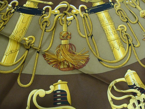 Hermes silk scarf, CLIQUETIS ,unworn. - Picture 10 of 11