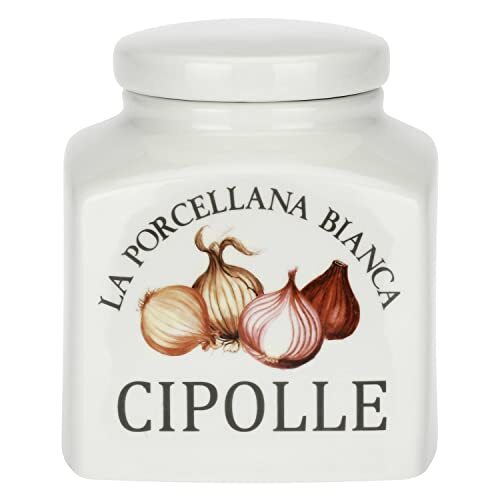 La Porcellana Bianca - Barattolo Conserva per Cipolle in Porcellana - (w7N)