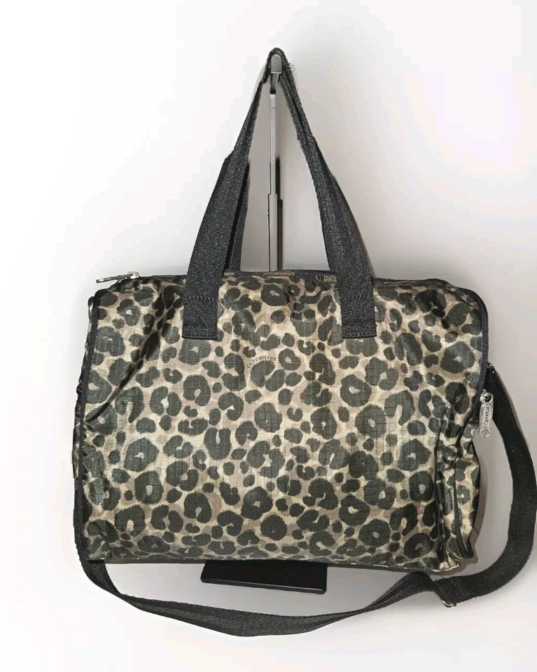 LeSportsac Cheetah Print Handbag Crossbody 13x11x5 - Image 2 of 4