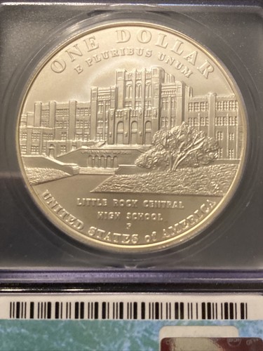 2007 P Little Rock Silver Dollar ICG MS69 Desegregation Commemorative Unc - Picture 8 of 8
