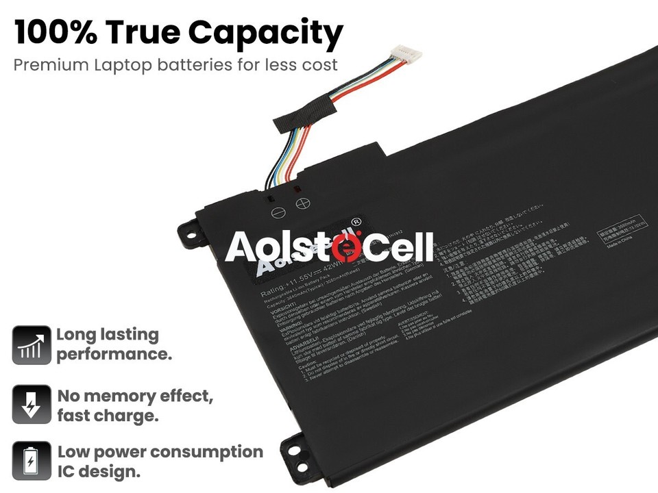 OPAHUTER B31N1912 C31N1912 Laptop Battery for Asus VivoBook 14 E410M E410MA L410M L410MA E410KA E510MA E510KA F414MA L510MA R522MA E410MA-EK007TS EK087T E087T 410MA-E. K991TS