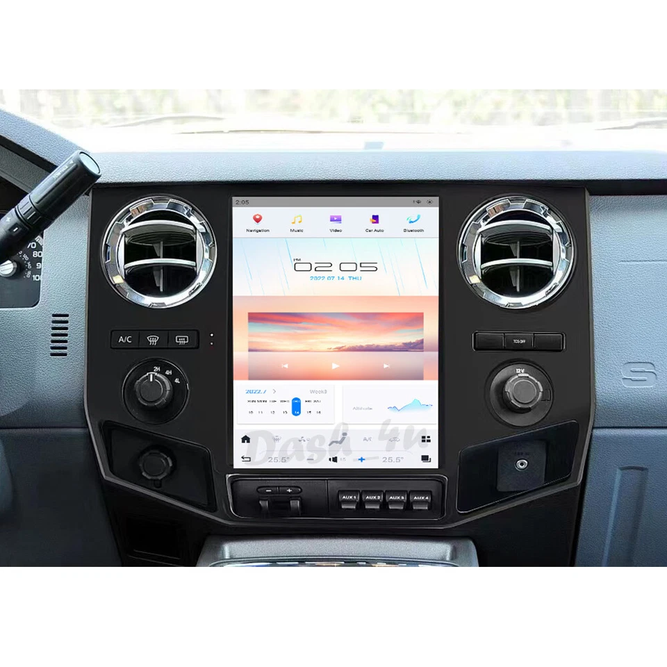 Android 13 Tesla Vertical Screen Car-Play GPS Radio for Ford F450 F650 2009-2014 Foto 3 de 4