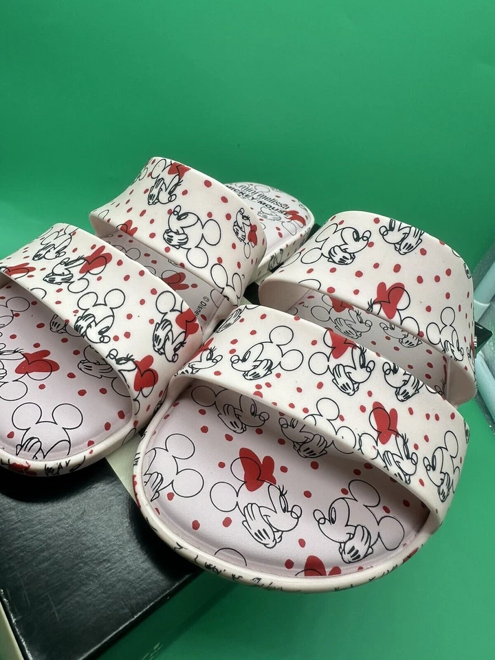 Niñas Mini Melissa Playa Tobogán Chanclas Mickey Mouse Disney Sandalias NUEVAS US4 Foto 3 de 4